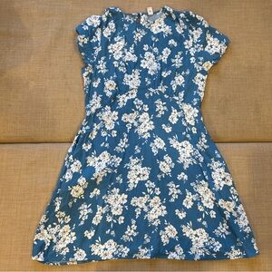 Old Navy Blue and White Floral Dress